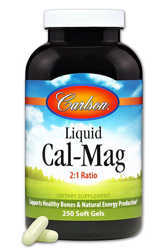 Carlson Liquid Cal-Mag — 250 мягких капсул Carlson
