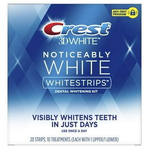 Crest Noticeably White Whitestrips 20 ea (Pack of 6) Crest