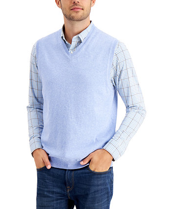Мужской жилет-свитер с V-образным вырезом, созданный для Macy's Club Room