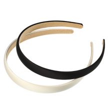 2 Pcs Solid Simple Satin Headbands Accessories For Women 0.63&#34; Unique Bargains