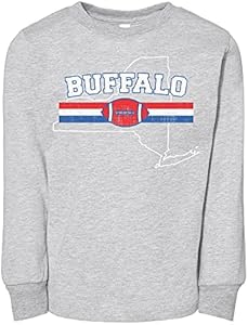 Buffalo Sports Toddler Kids Long Sleeve T-Shirt 3T Grey TATY Kids