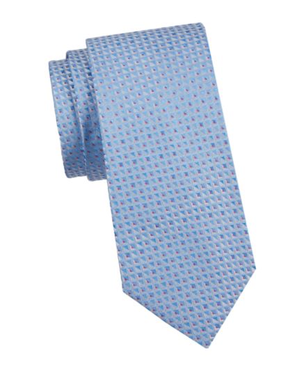 Шелковый галстук с принтом Armani Collezioni