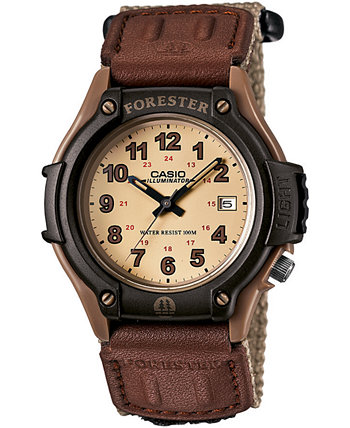 Мужские часы Forester Tan с нейлоновым ремешком 41мм Casio