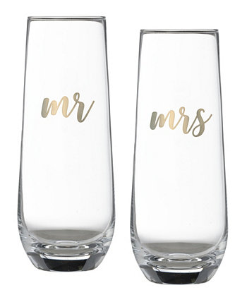 Набор бокалов для шампанского Mr and Mrs Lillian Rose