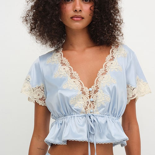 Sweetheart Satin Top For LOVE & LEMONS