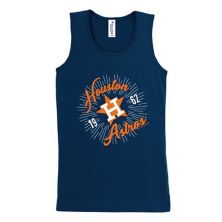 Girls Youth Soft as a Grape Navy Houston Astros Tank Top Soft As A Grape