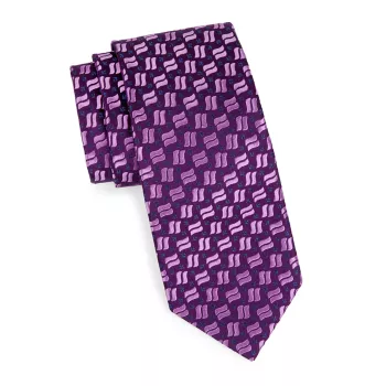 Аккуратный шелковый галстук в несколько полосок Charvet