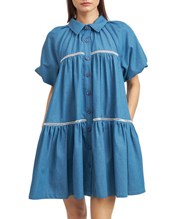 Women's Tara Puff-Sleeve Babydoll Shirtdress EN SAISON