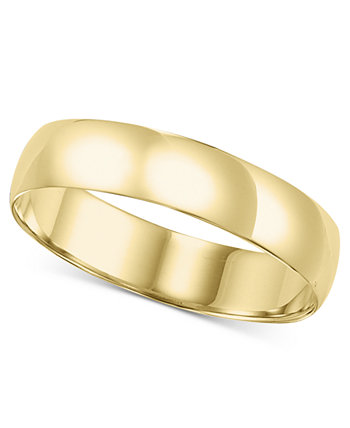Обручальное кольцо из 14-каратного золота 5 мм Macy's