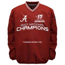 Мужская франчайзинговая футболка Alabama Crimson Tide 17-кратных национальных чемпионов Windshell Top Franchise Club