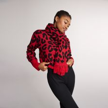 Женский шарф Yummy Sweater Co. с леопардовым принтом и бахромой Yummy Sweater Co.