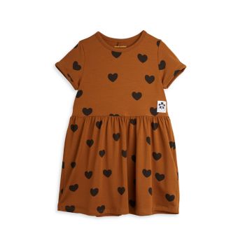Маленькая девочка &amp;amp; Платье для девочки с принтом "Сердце" Mini rodini