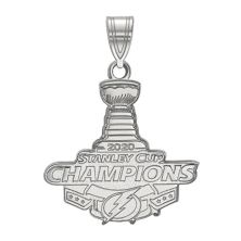 LogoArt Sterling Silver Tampa Bay Lightning & # 34; Чемпионы Кубка Стэнли 2020 & # 34; Большой кулон Unbranded