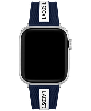 Striping Blue & White Silicone Strap for Apple Watch® 38mm/40mm Lacoste