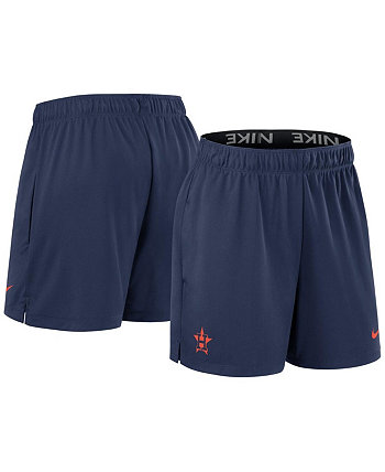 Women's Navy Houston Astros Authentic Collection Knit Shorts Nike