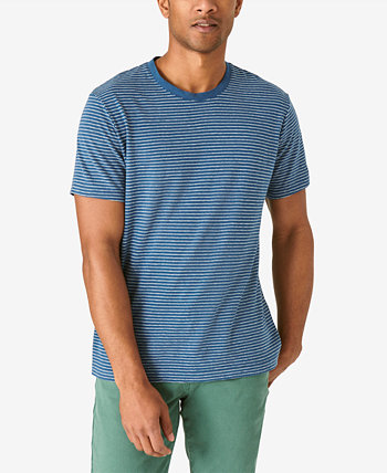 Мужская льняная футболка с круглым вырезом в полоску Lucky Brand