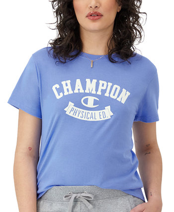 Women's Classic Crewneck Logo Print T-Shirt Champion