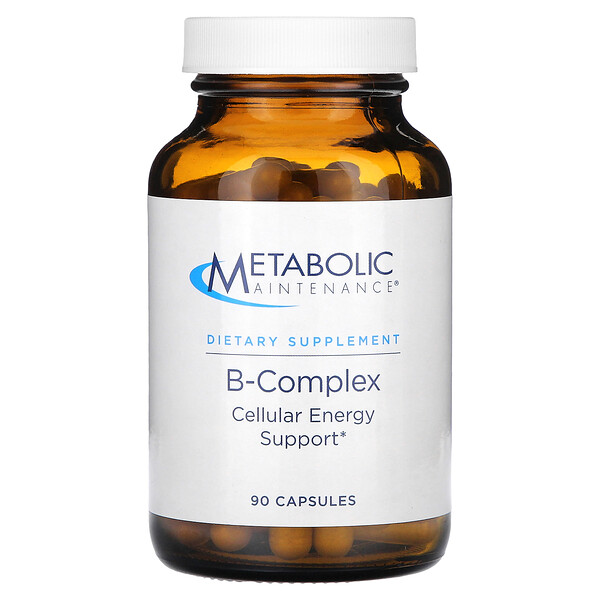 B-Complex, 90 капсул - Metabolic Maintenance - Витамин B Комплекс Metabolic Maintenance