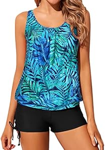 Женский Раздельный купальник Yonique Blouson Tankini Yonique