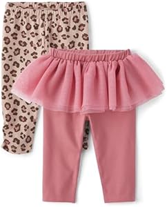 The Children's Place Baby Girls' and Newborn Knit Pull on Pants The Children"s Place