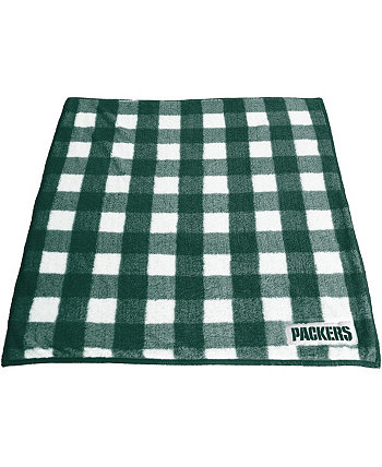 Green Bay Packers 50 x 60 дюймов Флисовое одеяло в клетку Buffalo Check Logo Brand
