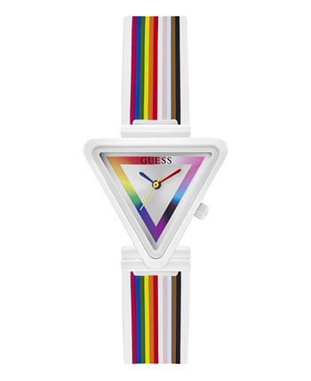 Women's Analog Rainbow Silicone Watch, 31mm GUESS