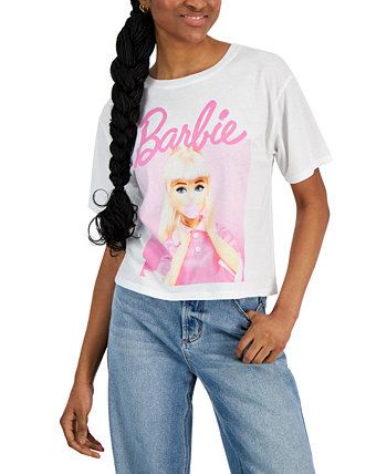 Juniors' Bubblegum Barbie Crewneck Tee Love Tribe