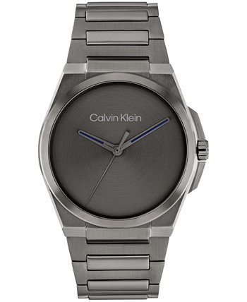 Men's Meta-Minimal Grey Stainless Steel Watch 41mm Calvin Klein