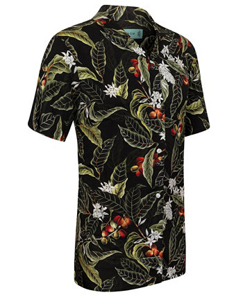 Mens Casual Button-Down Hawaiian Shirt - Short Sleeve - Plus Size Mio Marino