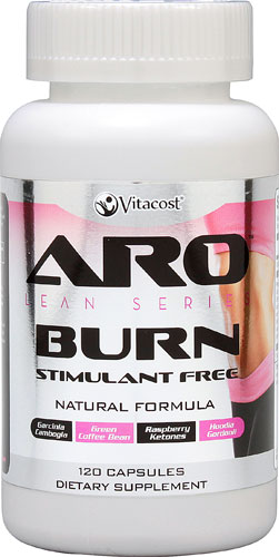 ARO-Vitacost Lean Series Burn - без стимуляторов (гарциния камбоджийская, кетоны малины и зерна зеленого кофе) -- 120 капсул ARO-Vitacost