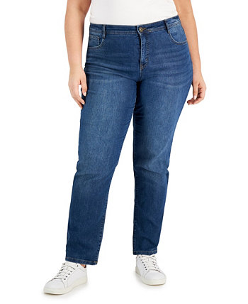 Плюс и миниатюрные джинсы-скинни с широкими штанинами, созданными для Macy's Style & Co