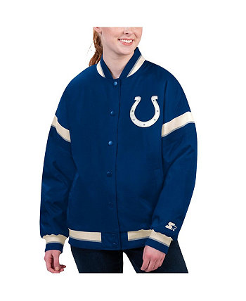Женская университетская куртка на пуговицах Royal Indianapolis Colts Tournament Starter