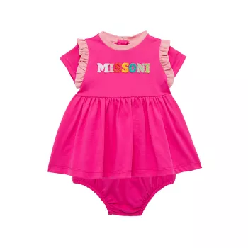 Baby Girl's Logo Jersey Dress Missoni