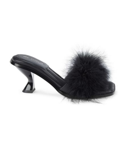 Florence Faux Fur Sandals Circus NY