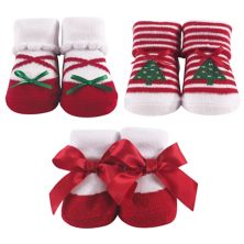 Infant Girl Socks Boxed Giftset, Christmas Tree, One Size Hudson Baby