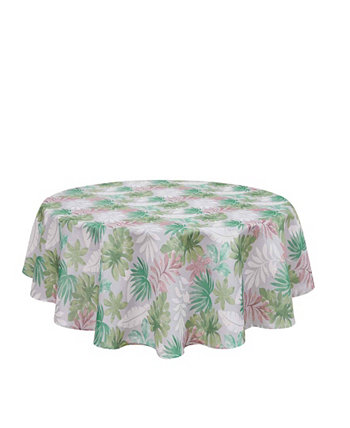 Cove Palm Water-Resistant Indoor and Outdoor Tablecloth, 70" Round Izod