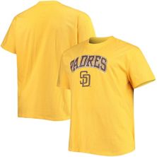Мужская золотая футболка с логотипом San Diego Padres Big & Tall Secondary Profile