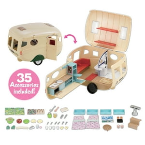 Calico Critters Caravan Family Camper, Toy Vehicle for Dolls with Accessories Calico Critters