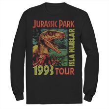 Мужская футболка Jurassic Park Isla Nublar 1993 Tour с плакатом Jurassic Park
