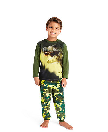 Toddler|Child Boys 2-Piece Pajama Set Kids Sleepwear, Long Sleeve Top and Long Cuffed Pants PJ Set Jellifish Kids