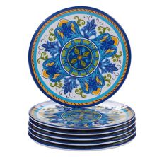 Сертифицированный International Lucca набор тарелок для салата из меламина из 6 предметов Certified International