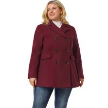 Женская зимняя верхняя одежда больших размеров, двубортное пальто средней длины Agnes Orinda