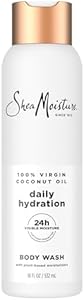 SheaMoisture Virgin Coconut Oil Body Wash Nourish and Replenish Skin Daily Hydrating body wash for 24H Visible Moisture for Healthy, Glowing Skin 18 oz SheaMoisture