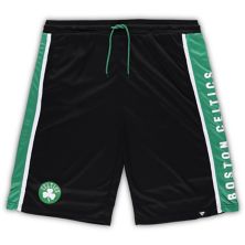 Men's Fanatics Branded Black Boston Celtics Big & Tall Referee Iconic Mesh Shorts Unbranded