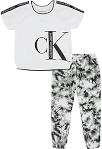 Calvin Klein Girls' 2 Pieces Jogger Set Calvin Klein