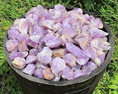 Pachamama Essentials 1/2 lb Natural Madagascar Amethyst Rough Stones for Wire Wrapping, Polishing, Tumbling, Wicca, Reiki, Healing, Metaphysical, Chakra, Positive Energy and Meditation Pachamama Essentials