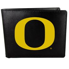 Men's Oregon Ducks Leather Bi-Fold Wallet Unbranded