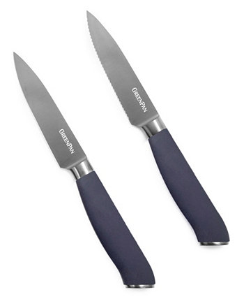 Титановый набор ножей для очистки овощей из 2 предметов Greenpan
