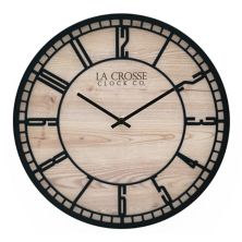 Технология La Crosse 11,5 дюймов. Кварцевые аналоговые настенные часы Barrow La Crosse Technology