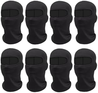 8 Pieces Balaclava Ski Mask for Women Men Head Mask Full Face Cover Mask Sun UV Protection Hood for Skiing Cycling Ligart